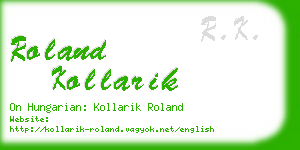roland kollarik business card